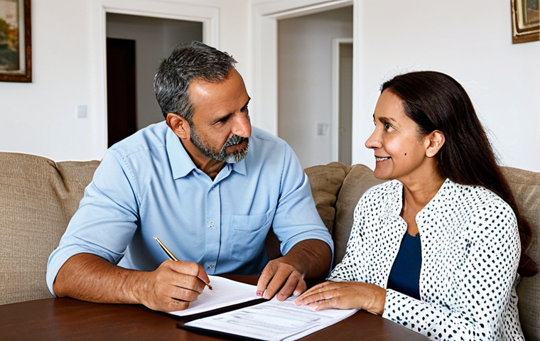 세무사 업무사례 공유 - Business Advisor**
"A professional male tax accountant in a modern office setting, advising a femal... 세무사 업무사례 공유 - Business Advisor**
"A professional male tax accountant in a modern office setting, advising a femal...