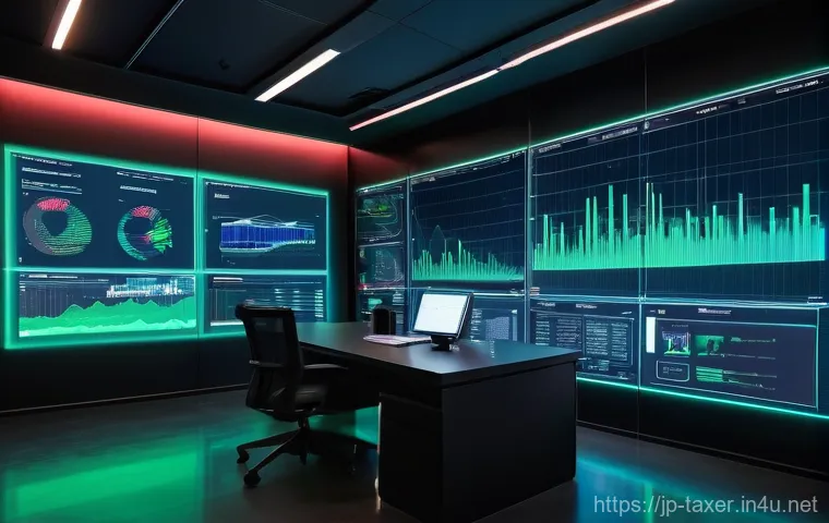 세무사와 세무조사 대응 전략 - **Prompt 1: AI-Powered Financial Anomaly Detection**
    A wide shot of a modern, clean, and futuris...