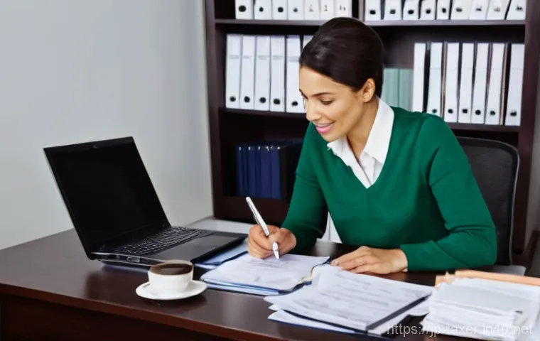 세무사와 세무조사 대응 전략 - **Prompt 2: Professional Remote Tax Audit Session**
    A dynamic mid-shot featuring a young adult p...