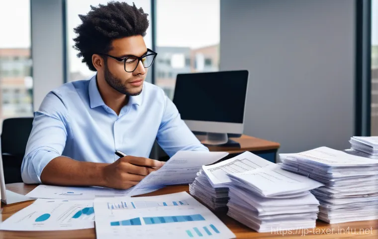 세무사와 비즈니스 의사결정 지원 - **Prompt:** A diverse, professional female tax accountant in modern business attire, confidently sta...